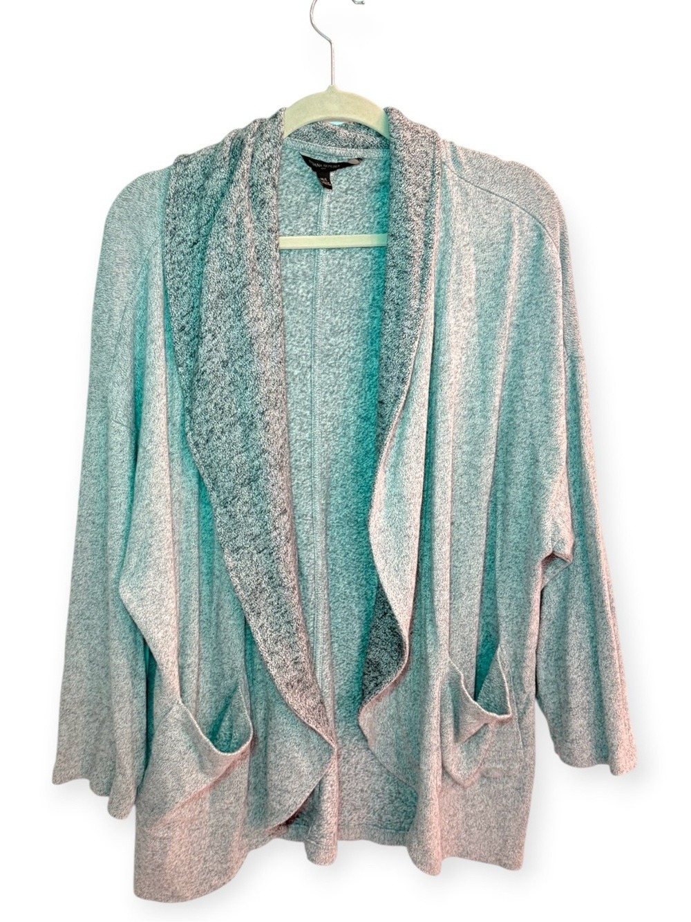 Banana Republic Heathered Shawl Collar Open Cardigan M/L - Picture 2 of 5